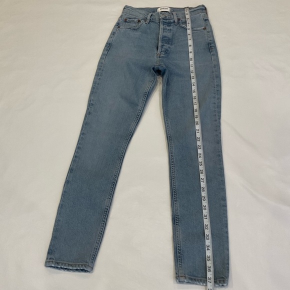Agolde Nico High Rise Button Fly Slim Fit Jeans Size 23 - Picture 12 of 16